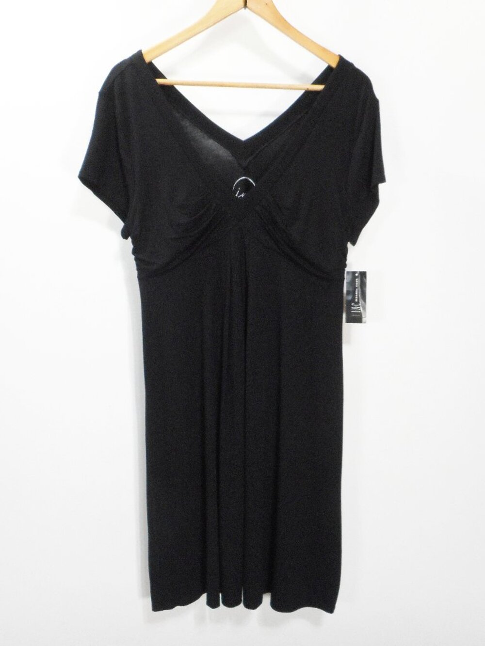 NWT Inc International Concepts Women's XL Short Sleeve Dress V-neck Stretch Knit